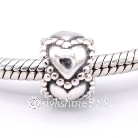 Authentic PANDORA Everlasting Love Charm - 790448 - Picture 3 of 9